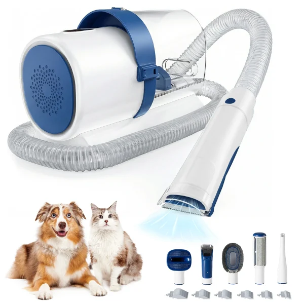 JHK 2.5L Pet Grooming Vacuum Kit with Clippers