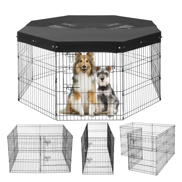 Playpen Foldable Metal 600D Oxford Fabric Cover